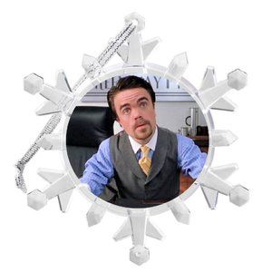 ELF Movie The Angry Snowflake Blinks Lit Holiday Christmas Tree Ornament